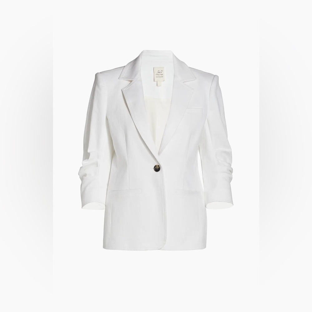 Cinq a Sept Khloe Denim blazer size 4 white